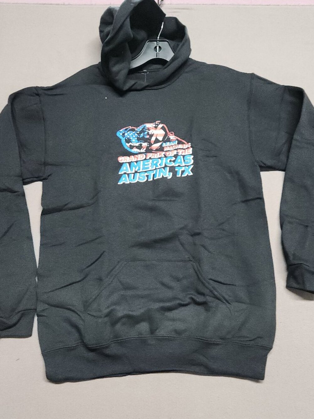Cavallino Graphic Hoodie Youth Xl 18-20 Grand Prix Americas Austin Tx Black 141